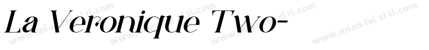 La Veronique Two字体转换